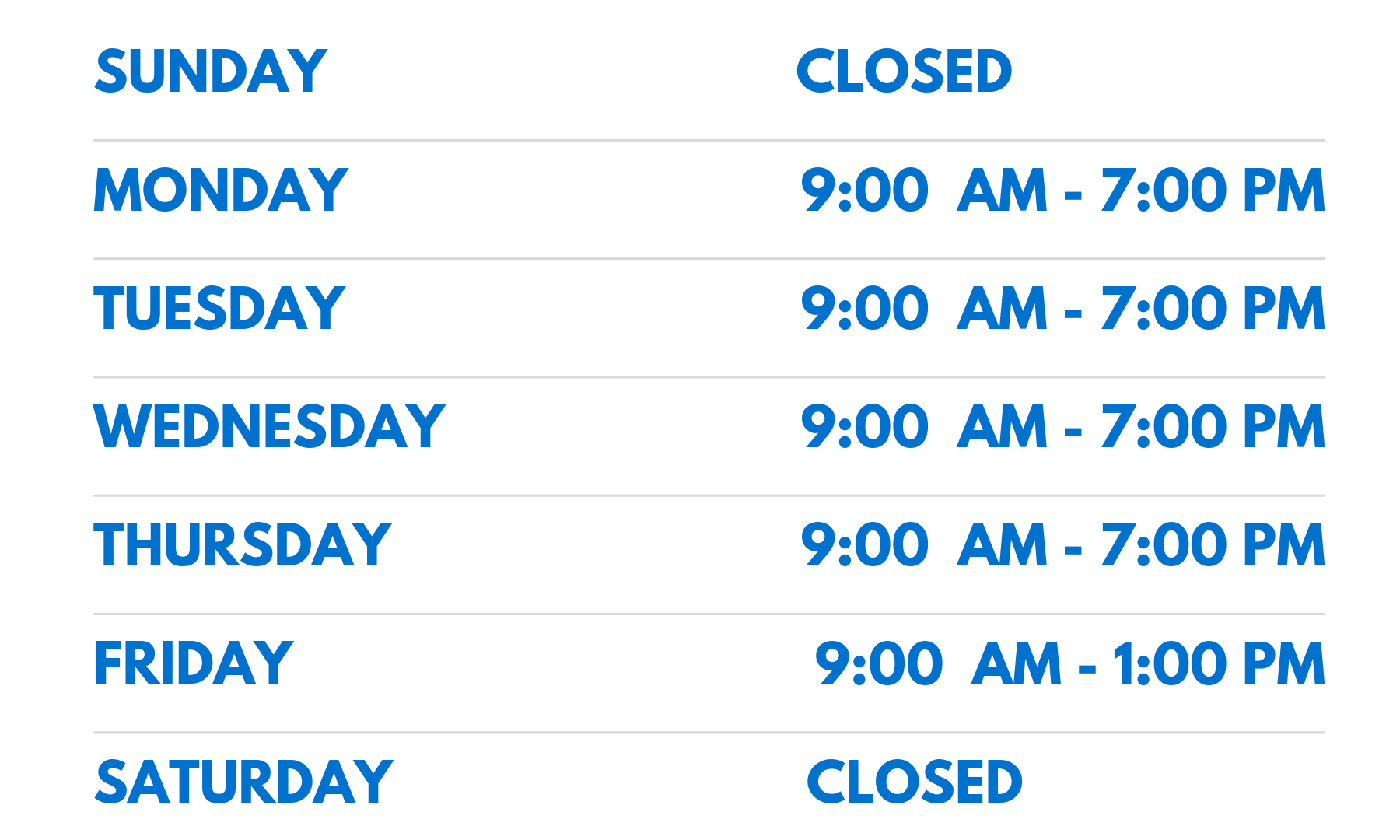 STAR Center Hours (6 x 4 in) (1)